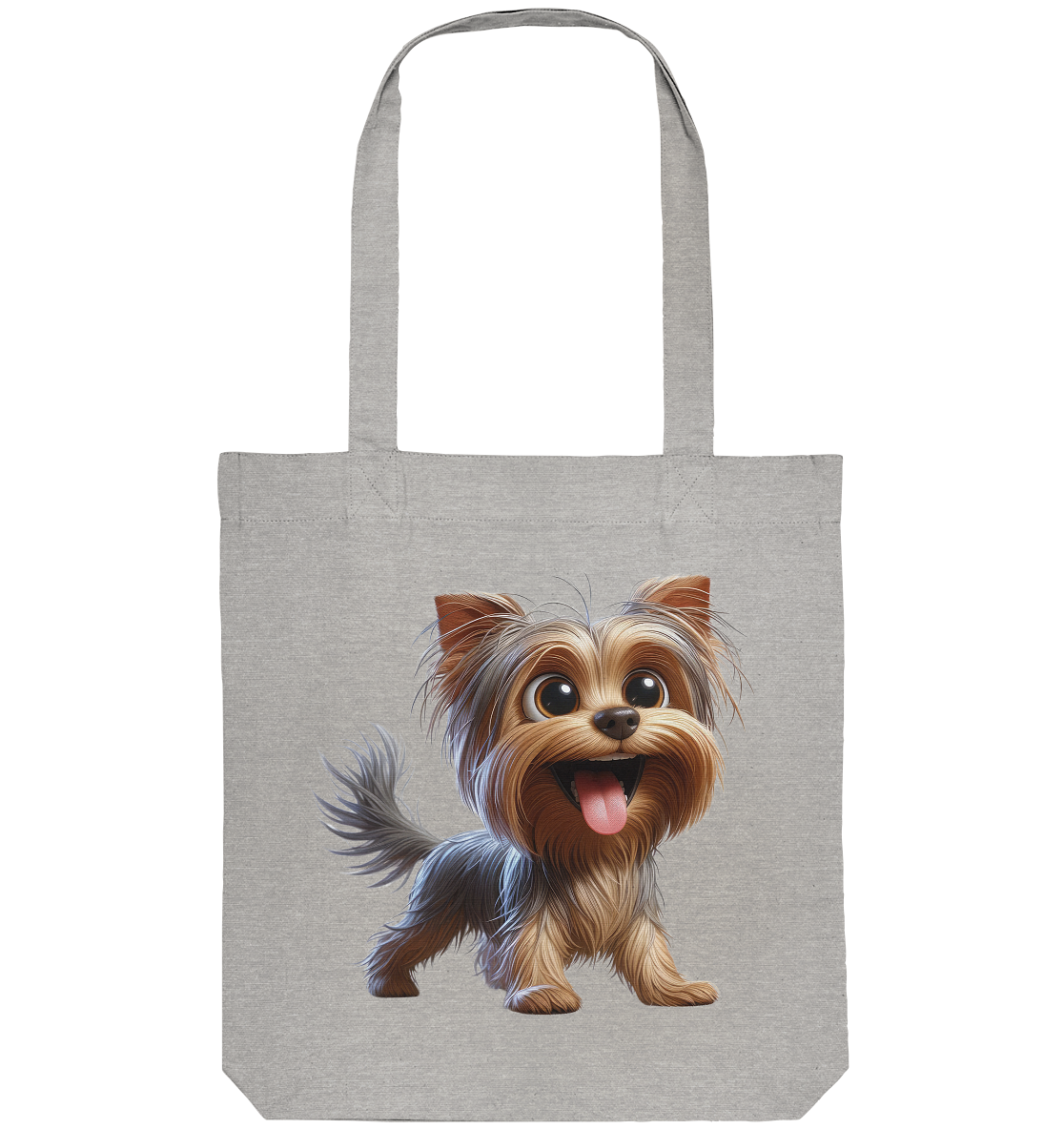 Yorkshire Terrier Cartoon - personalisierbar - Organic Tote-Bag