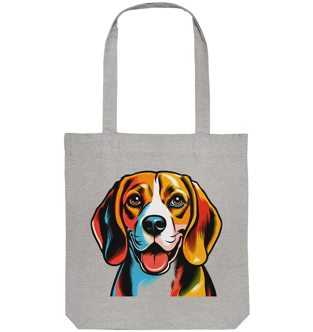 Beagle Pop Art - Personalisierbar - Organic Tote-Bag