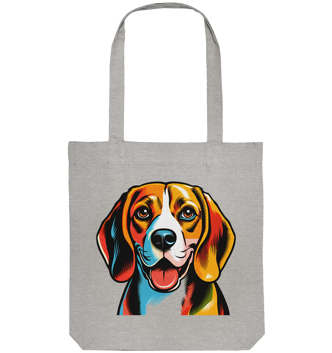 Beagle Pop Art - Personalisierbar - Organic Tote-Bag