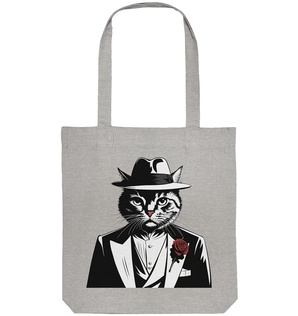 Catfather Katze Mafia - personalisierbar - Organic Tote-Bag