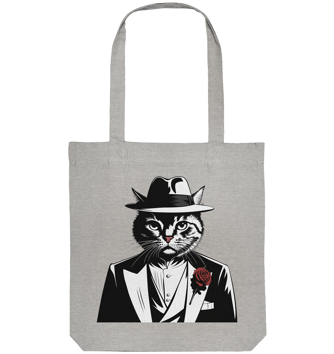Catfather Katze Mafia - personalisierbar - Organic Tote-Bag
