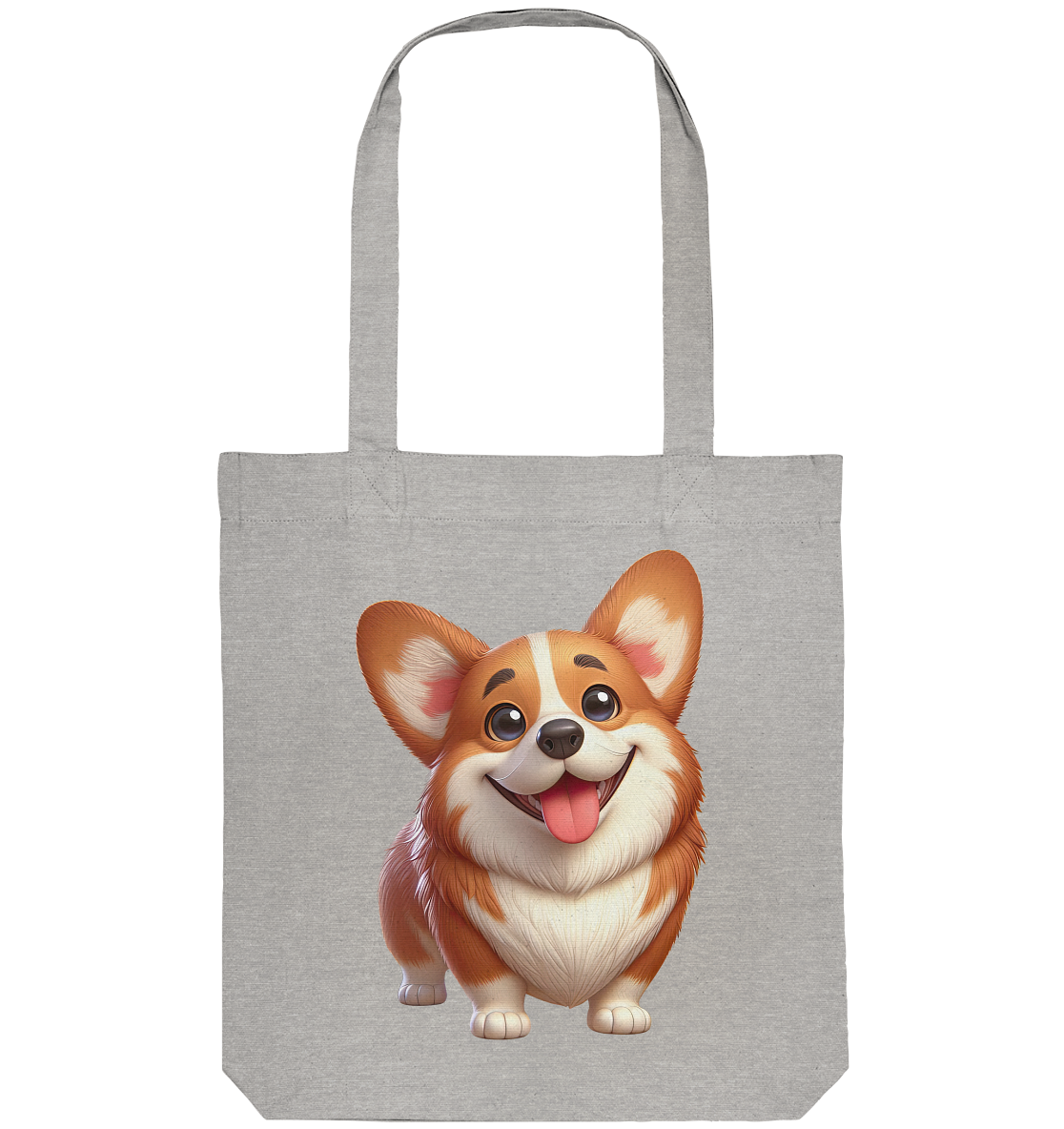 Corgi Cartoon Hund - persoinalisierbar - Organic Tote-Bag