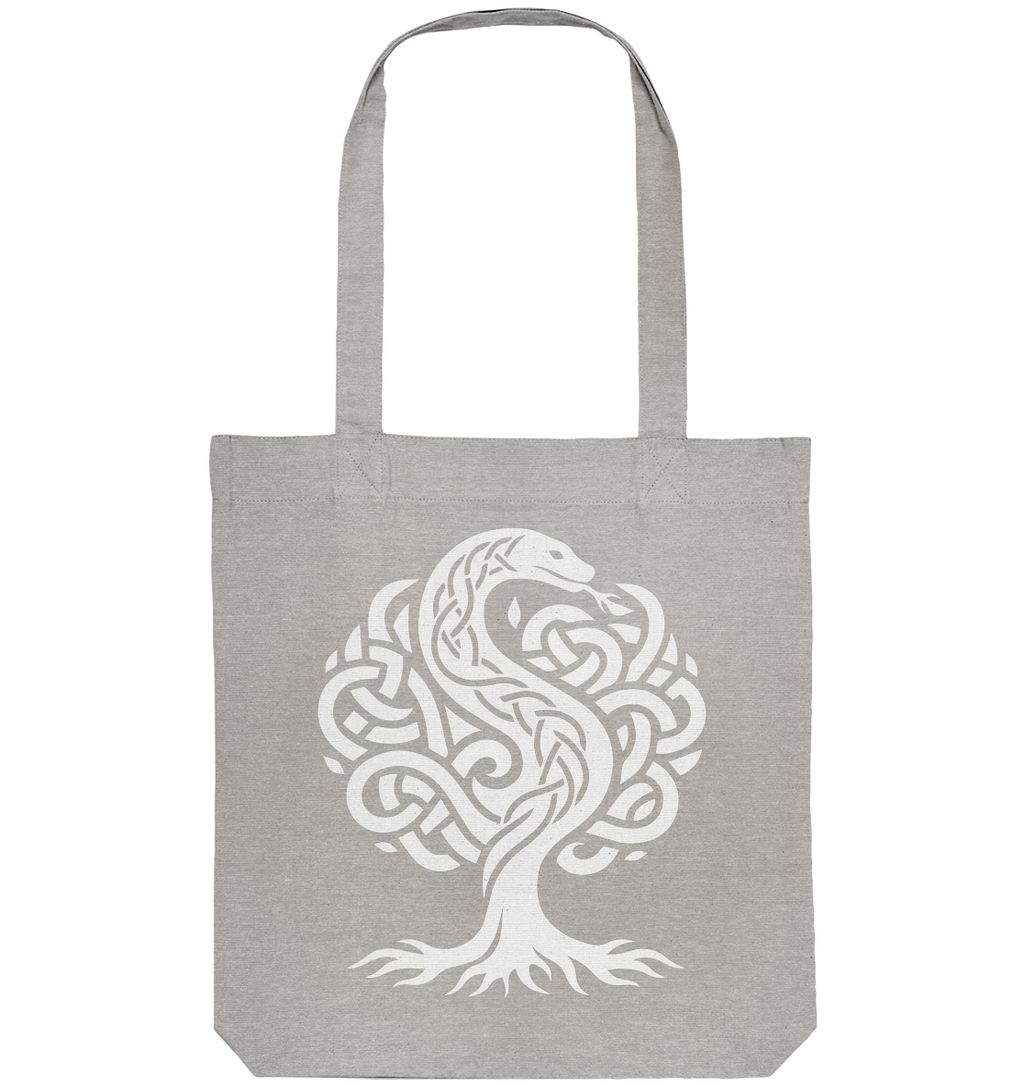 Keltischer Lebensbaum mit Schlange - Organic Tote-Bag