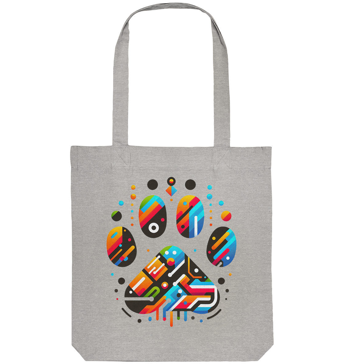 Y2K Technisch Design Pfote  - Organic Tote-Bag