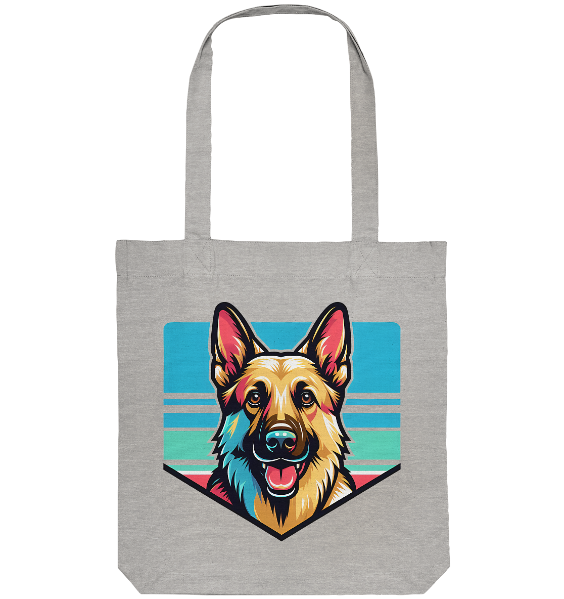 Schäferhund Pop Art - personalisierbar - Organic Tote-Bag