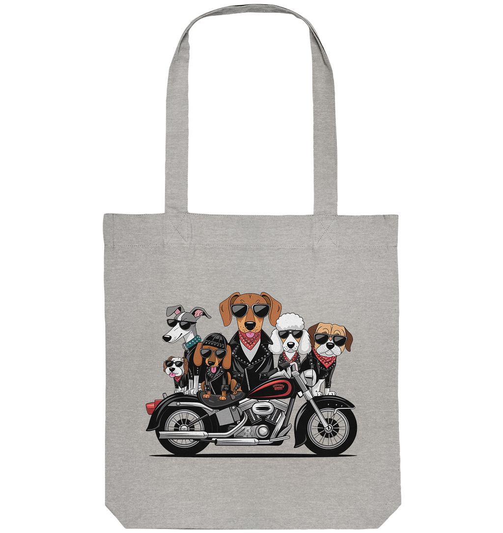 Hunde Biker Gang Fun - Organic Tote-Bag