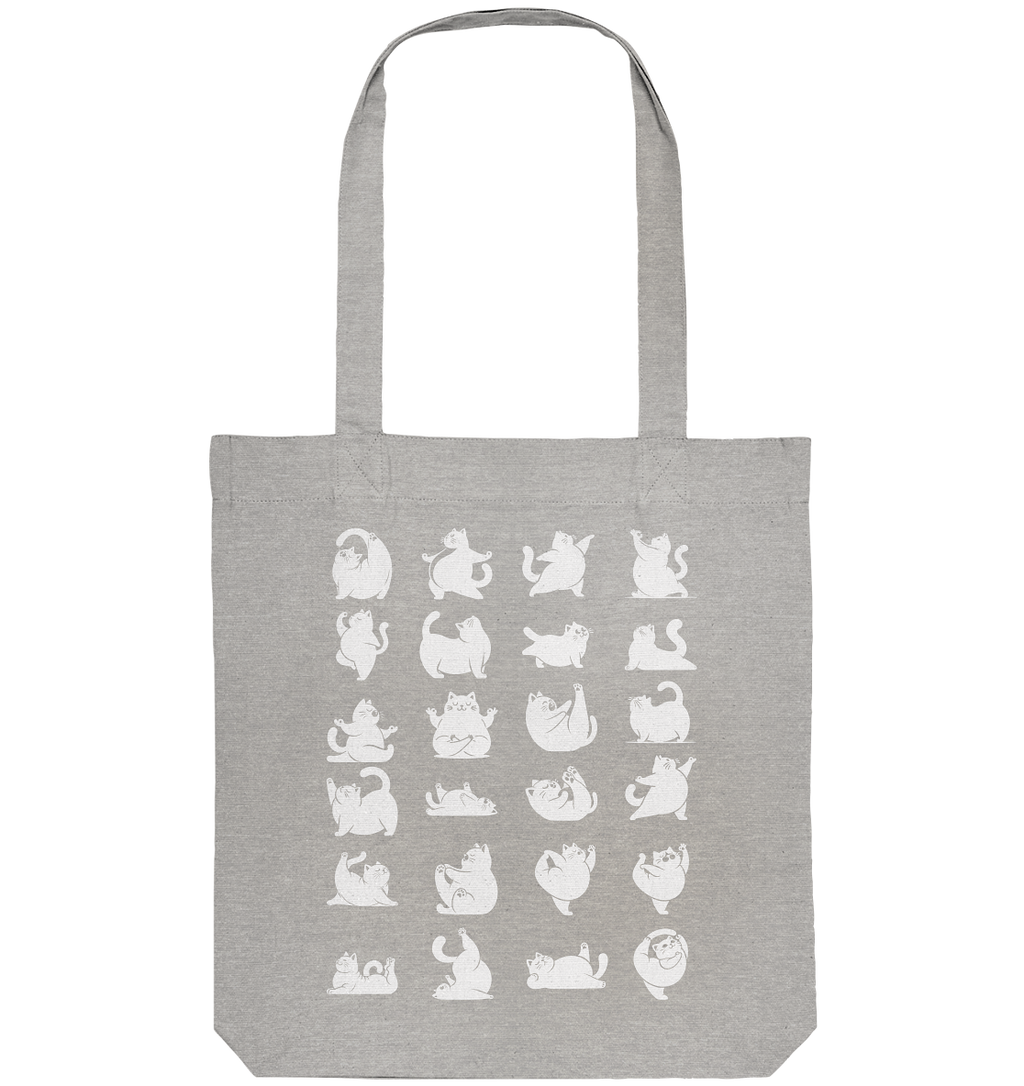 Katzen Yoga / Cat Yoga Fun - personalisierbar - Organic Tote-Bag