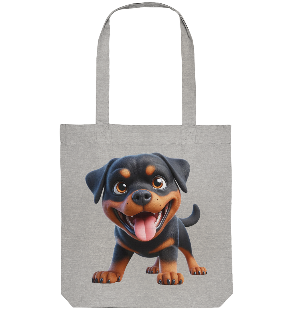 Rottweiler Cartoon Hund - personalisierbar - Organic Tote-Bag
