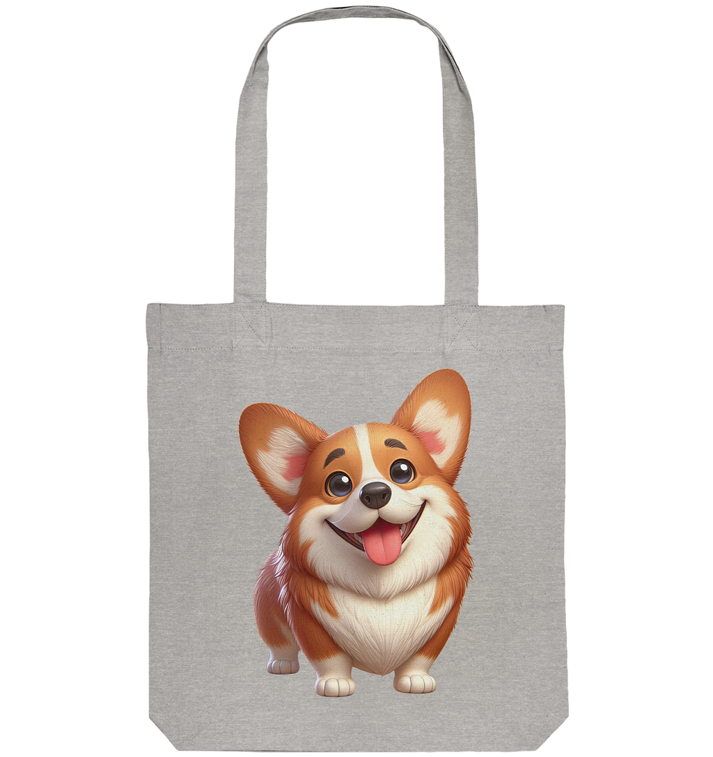 Corgi Hund Cartoon personalisierbar - Organic Tote-Bag