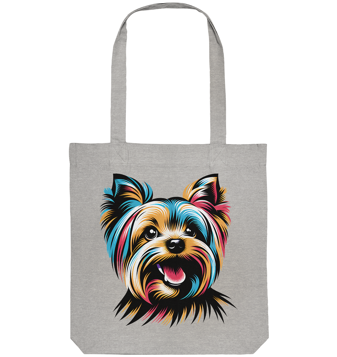 Yorkshire Terrier Pop Art - personalisierbar - Organic Tote-Bag