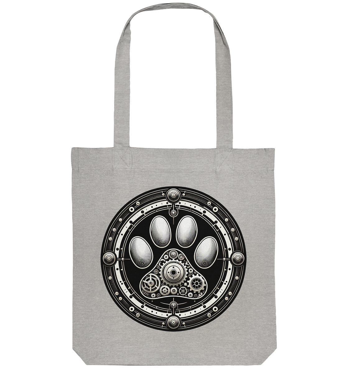 Pfote in Steam Punk Design - Organic Tote-Bag