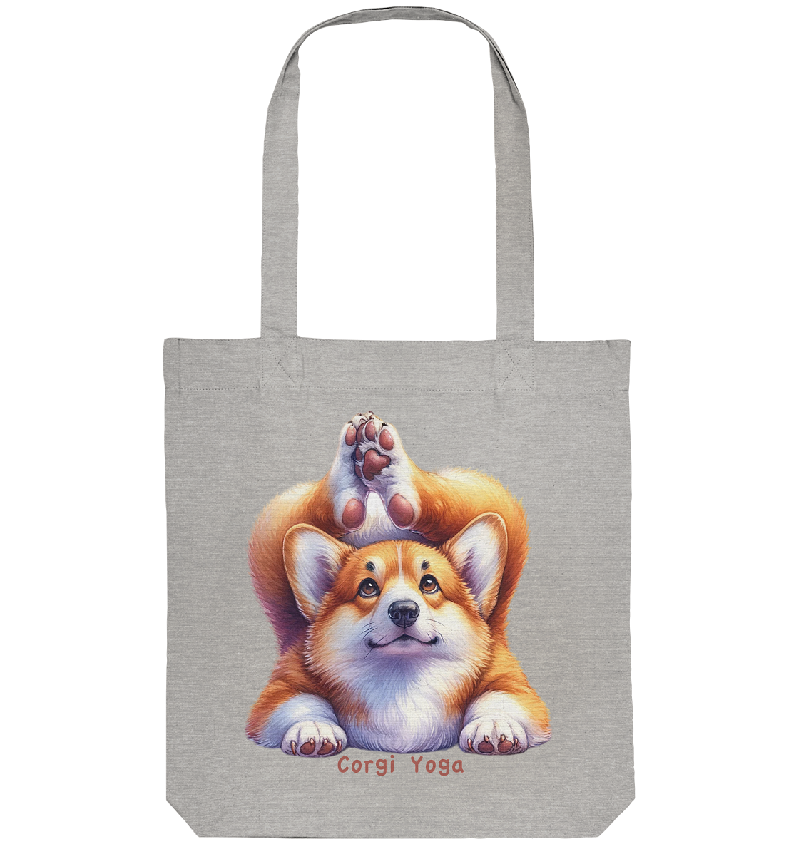 Corgi Yoga - Organic Tote-Bag
