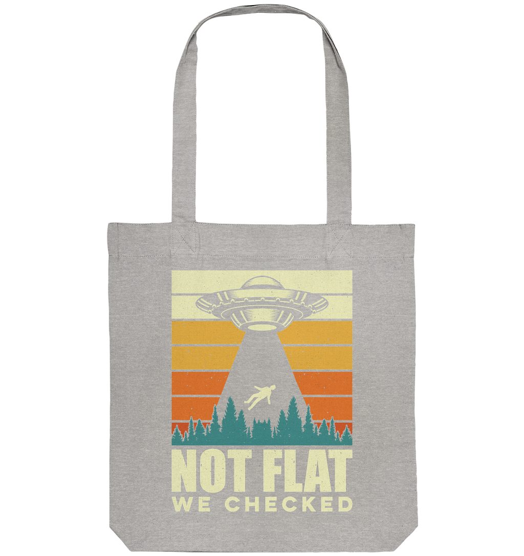 Erde - Not Flat we checked  - Organic Tote-Bag