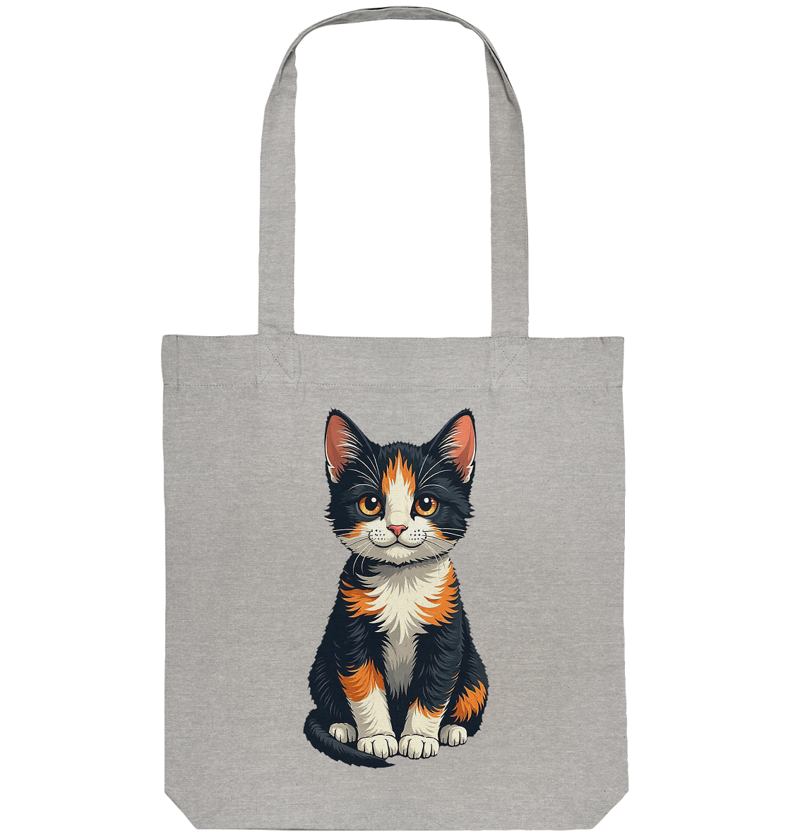 Süsse Glückskatze Illustration  - Organic Tote-Bag