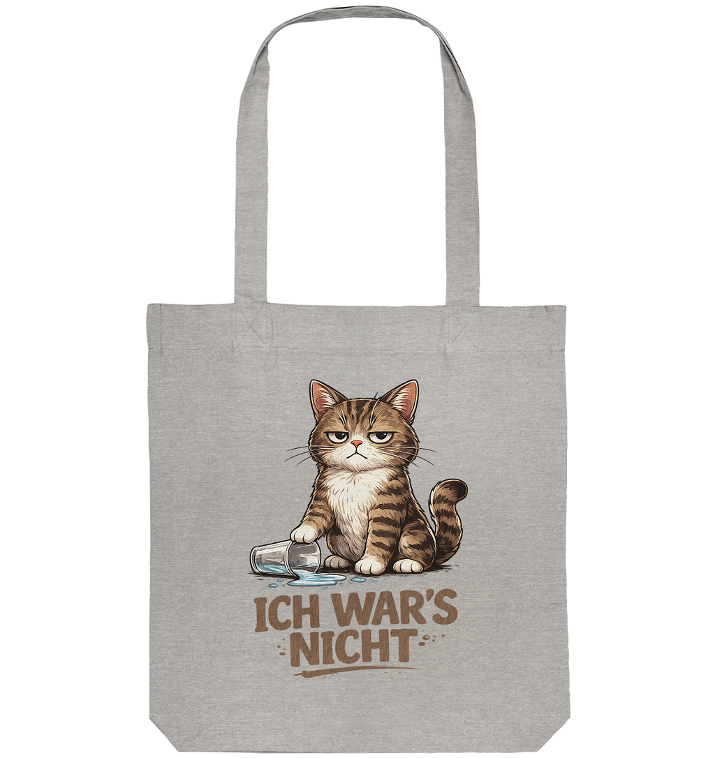 Ich war's nicht... Grumpy Cat Cartoon - Organic Tote-Bag
