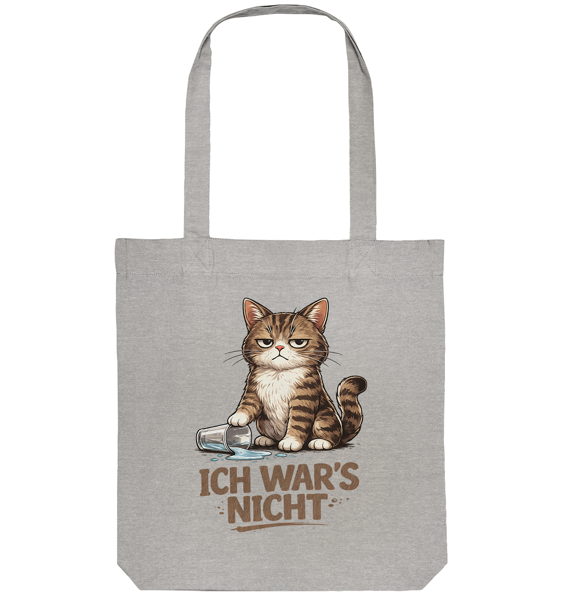 Ich war's nicht... Grumpy Cat Cartoon - Organic Tote-Bag