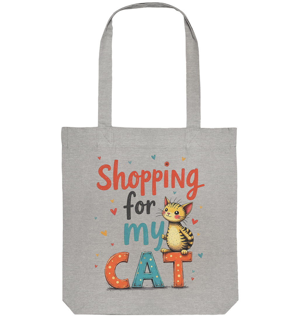 Shopping for my cat - Organic Tote-Bag