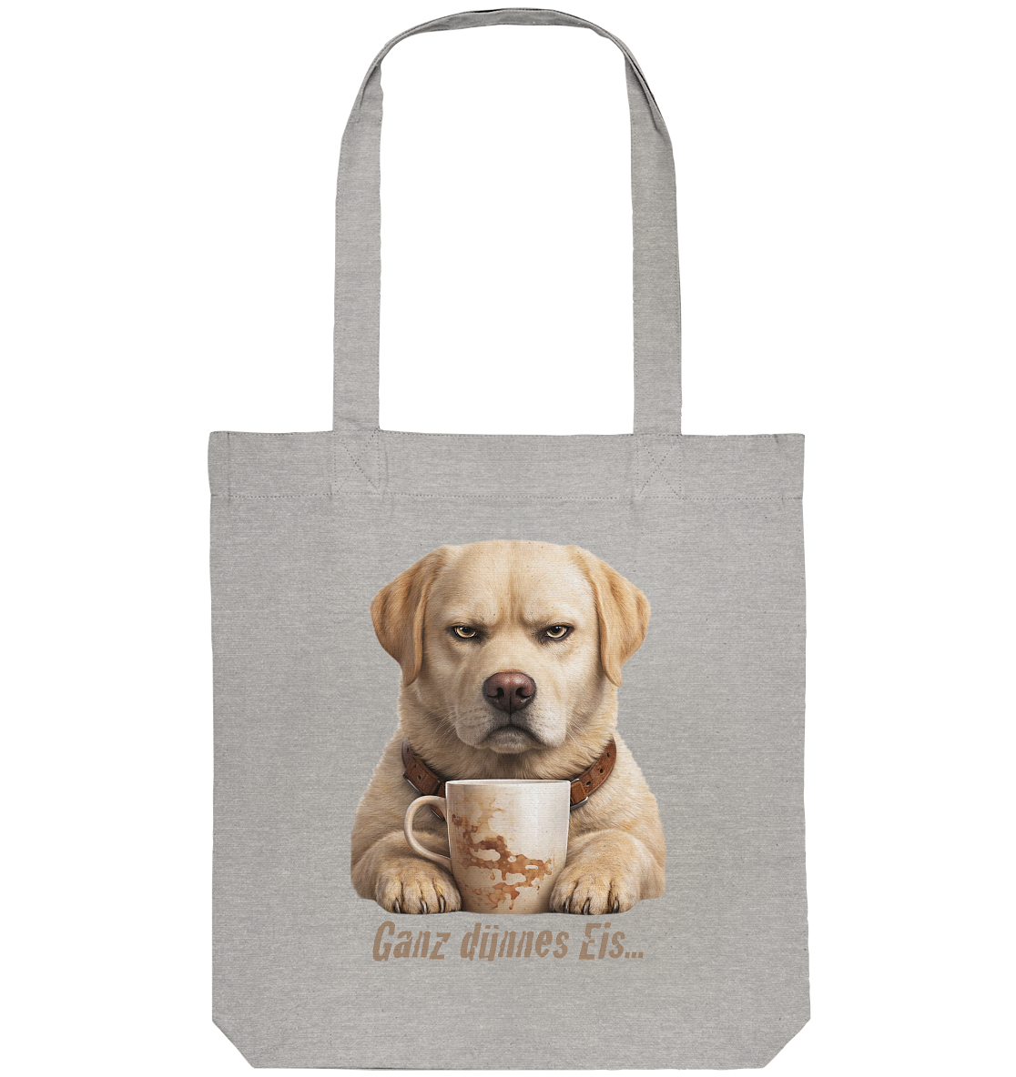 Ganz dünnes Eis- Grumpy Labrador Retreiver  - Organic Tote-Bag