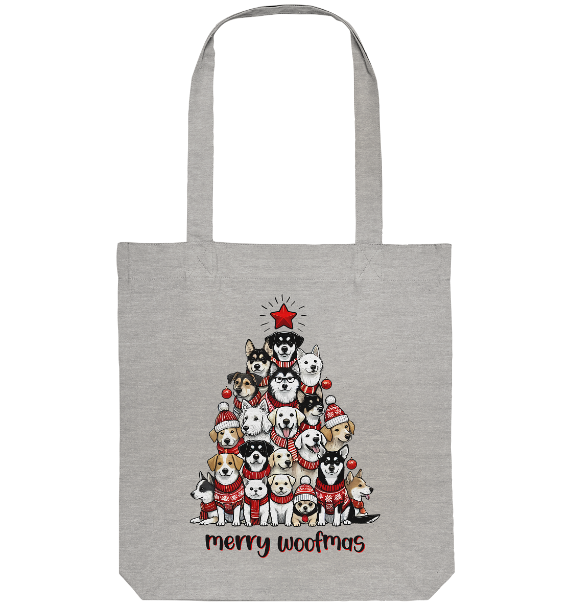 Weihnachten Christmas Hunde Baum Merry Woofmas - Organic Tote-Bag