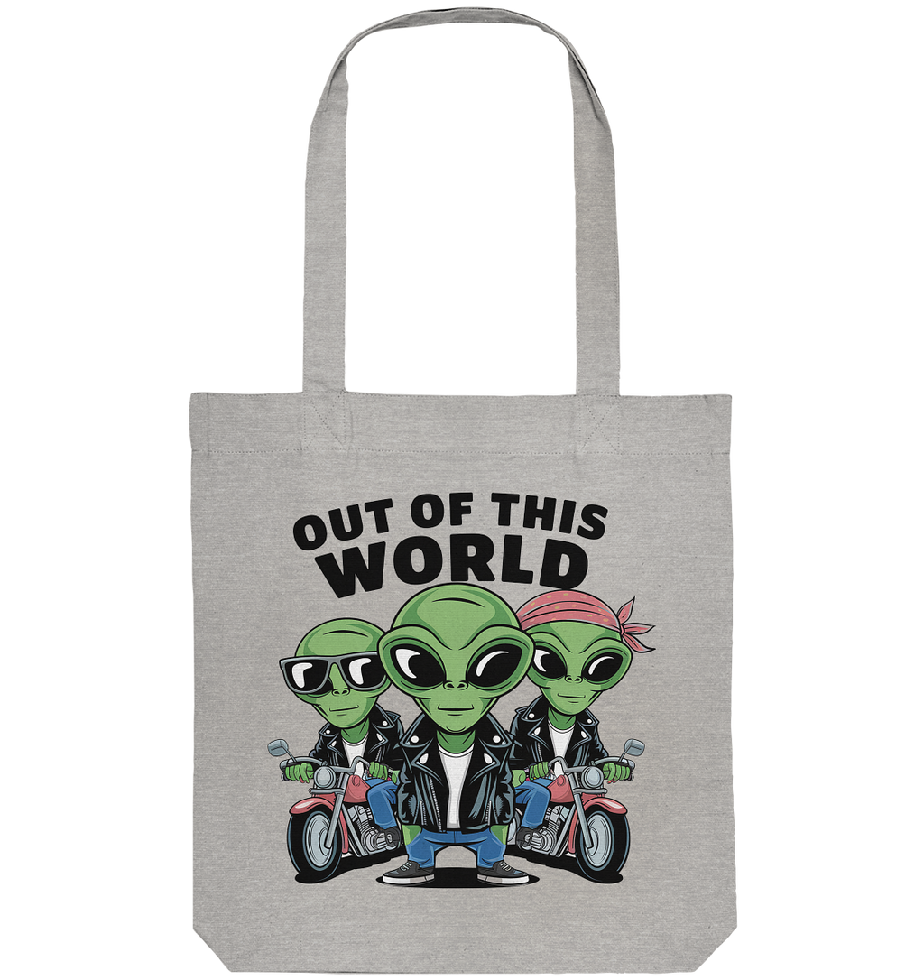 Out of this World Alien Biker - Organic Tote-Bag