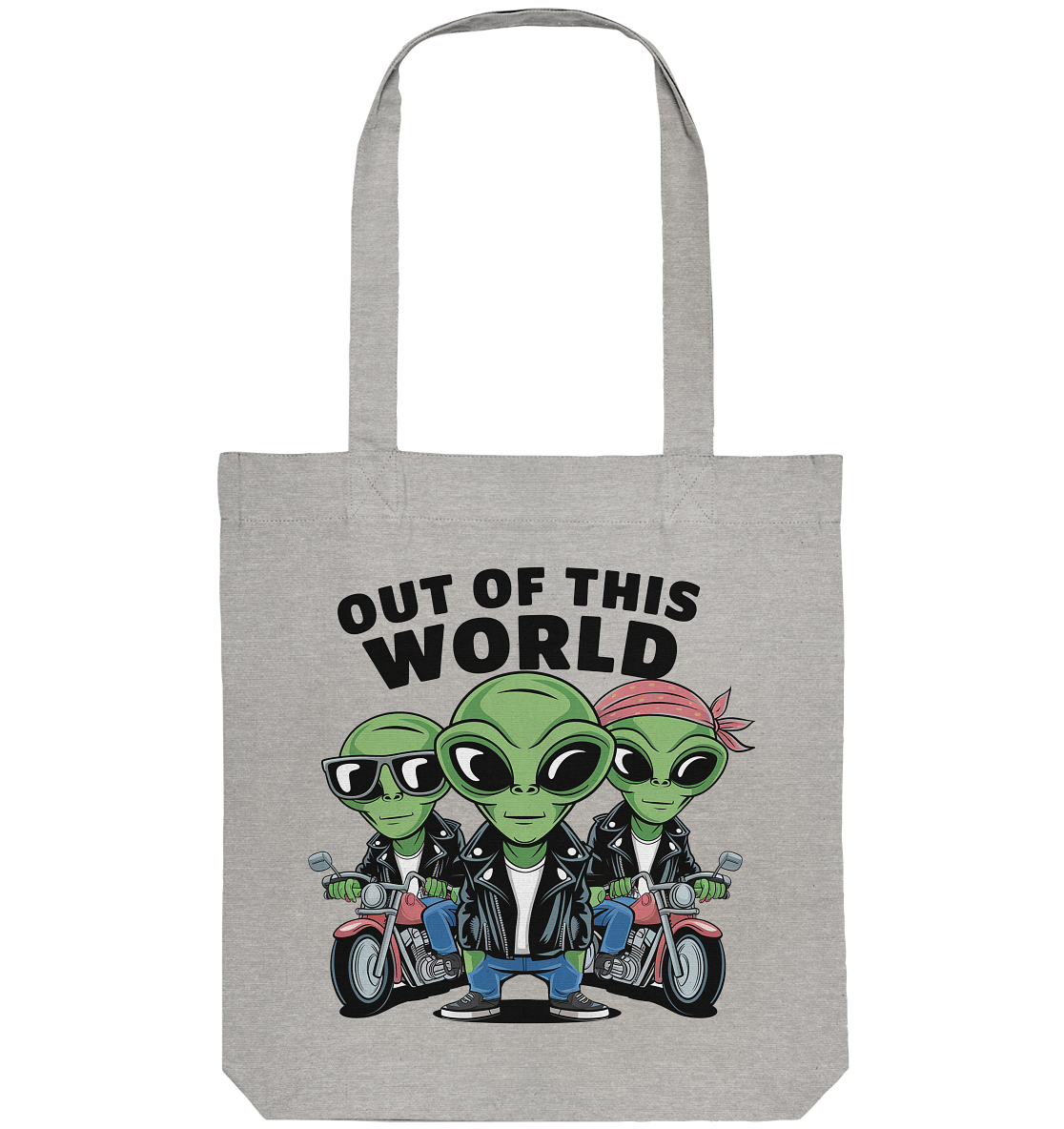 Out of this World Alien Biker - Organic Tote-Bag