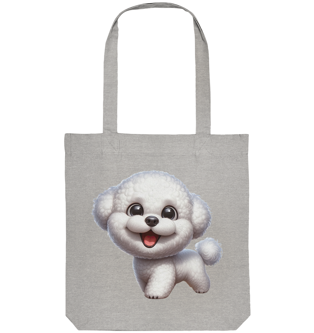Bichon Frisé Cartoon personalisierbar - Organic Tote-Bag