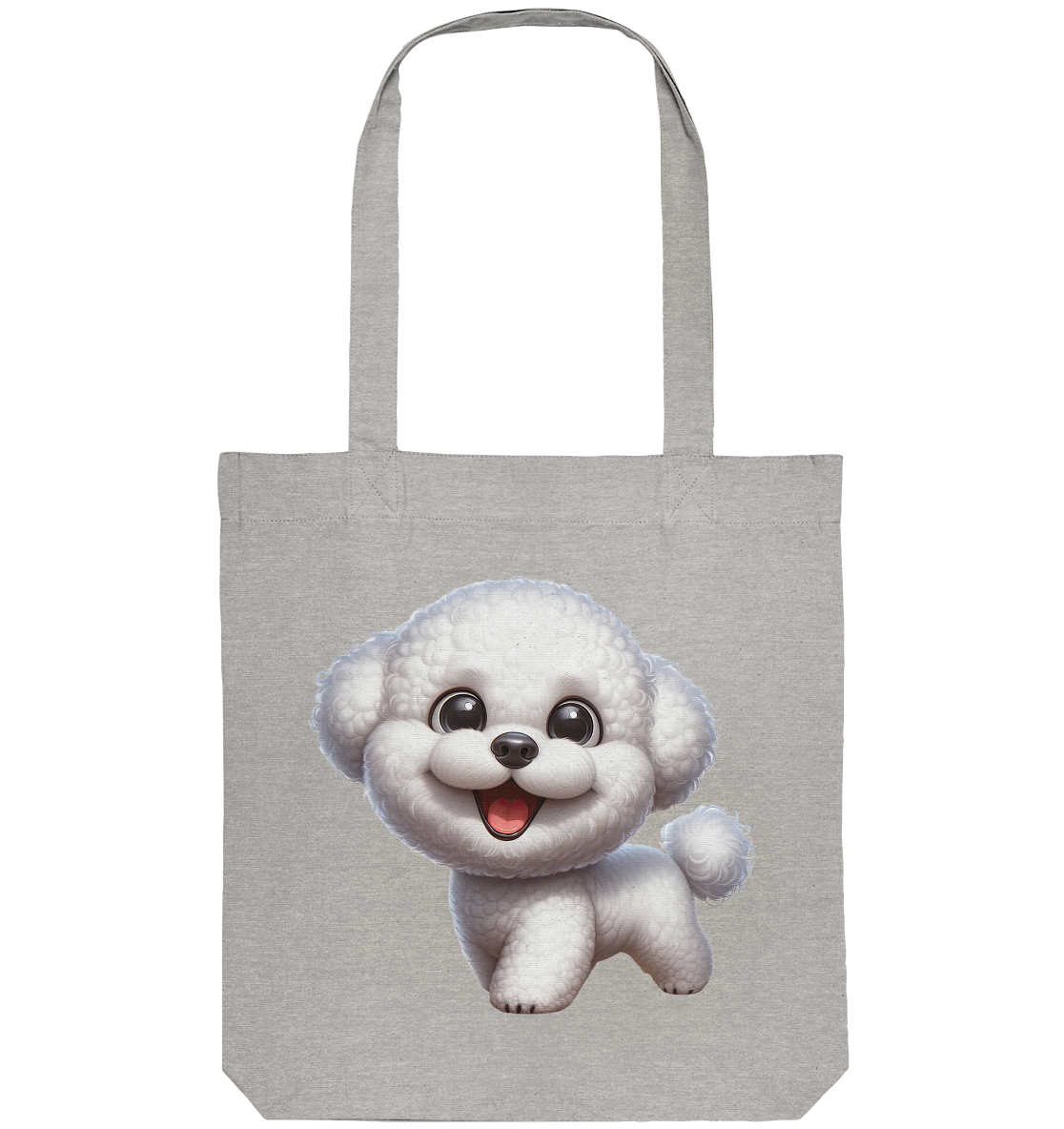 Bichon Frisé Cartoon personalisierbar - Organic Tote-Bag