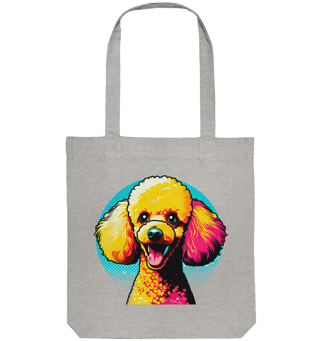 Pudel Pop Art - personalisierbar - Organic Tote-Bag