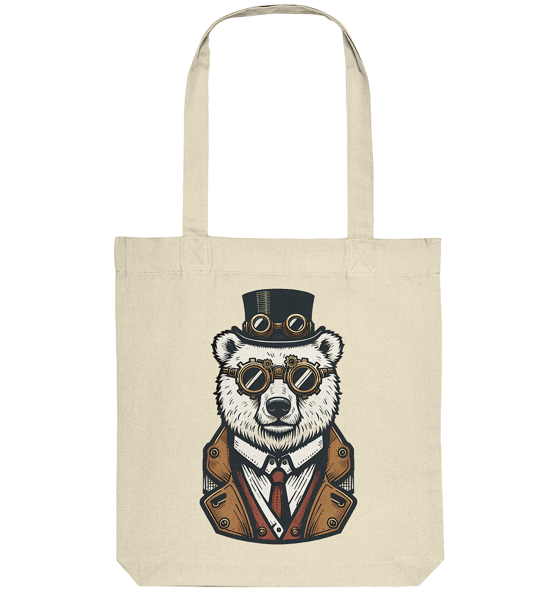 Eisbär Steampunk Polar Bear  - Organic Tote-Bag