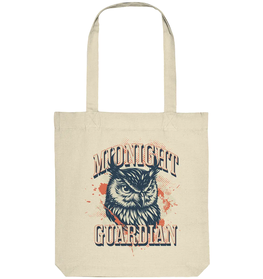 Eule Vintage Art - Midnight Guardian - Organic Tote-Bag - PAWentura