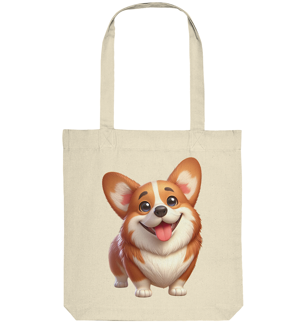 Corgi Cartoon Hund - persoinalisierbar - Organic Tote-Bag