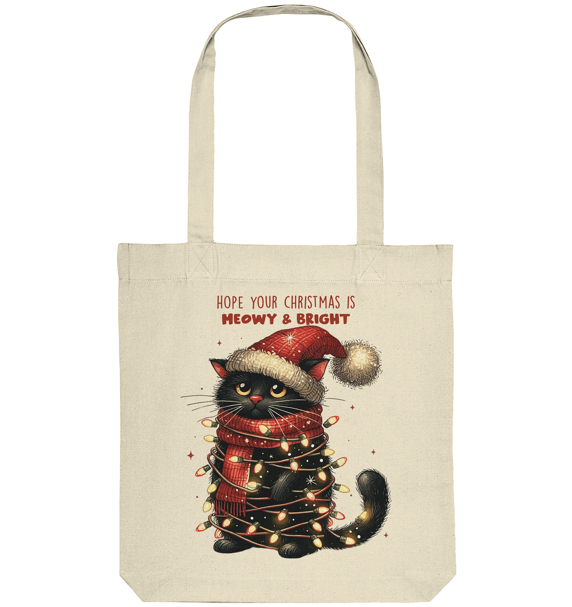 Weihnachts Katze Christmas is Moewy - Organic Tote-Bag