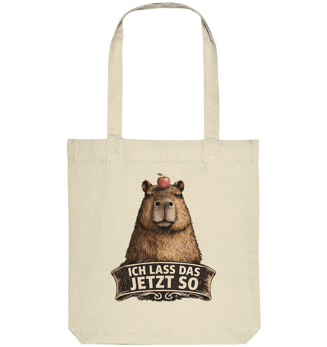 Capybara – "Ich lass das jetzt so" - Organic Tote-Bag