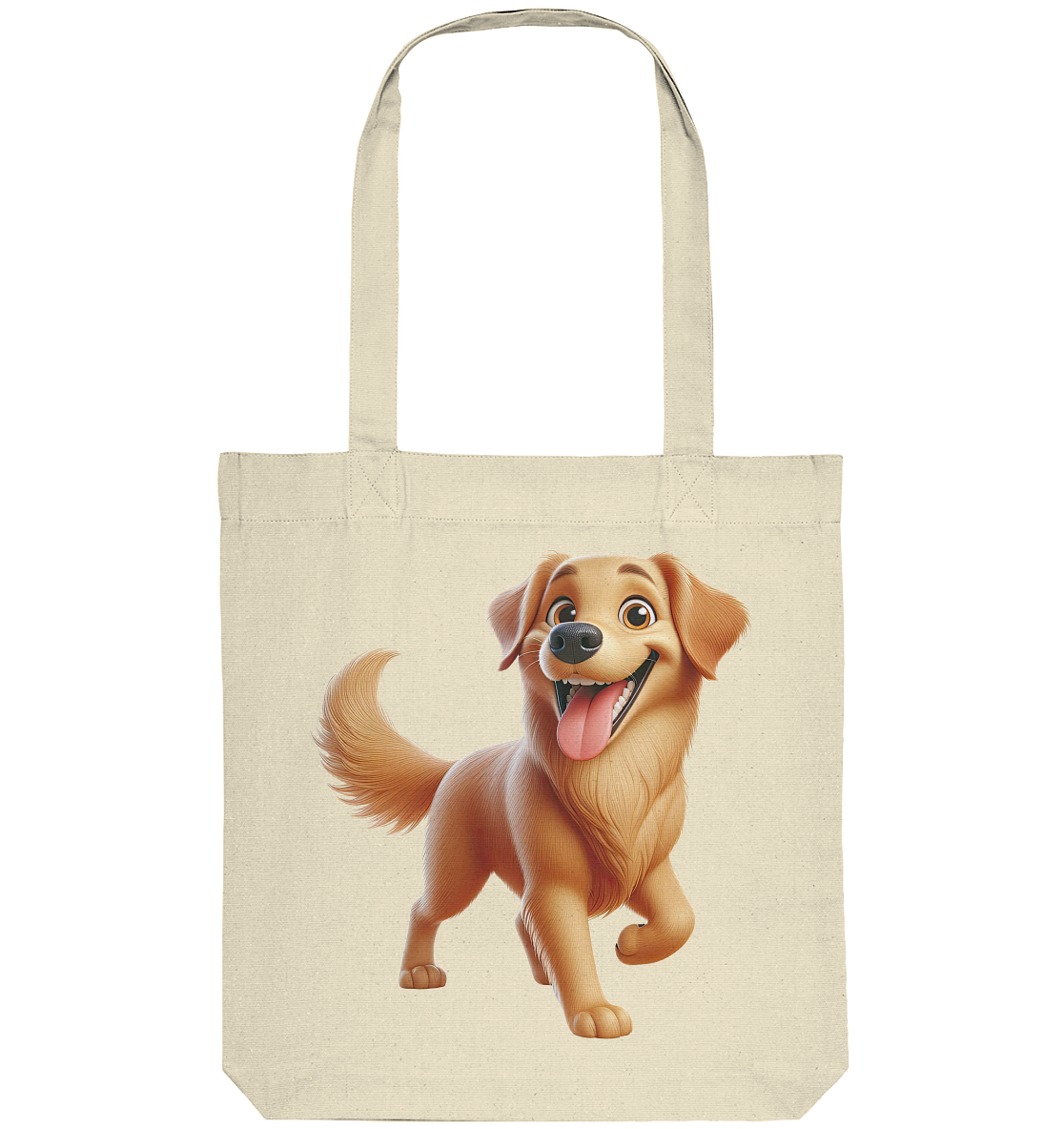 Golden Retriever Comic - personalisierbar - Organic Tote-Bag