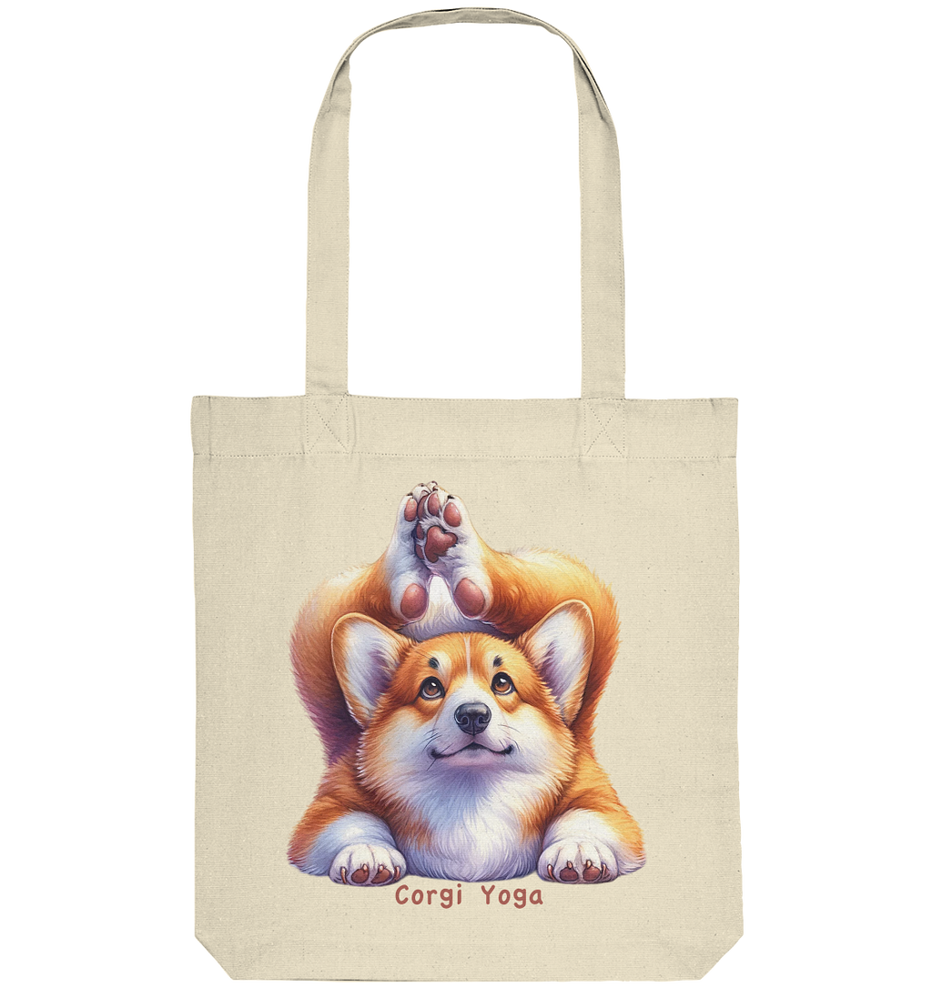 Corgi Yoga - Organic Tote-Bag