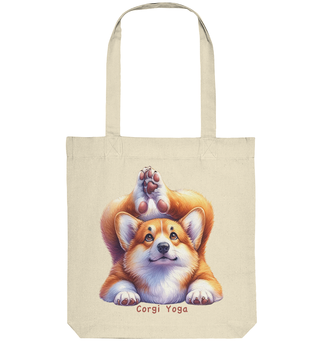 Corgi Yoga - Organic Tote-Bag