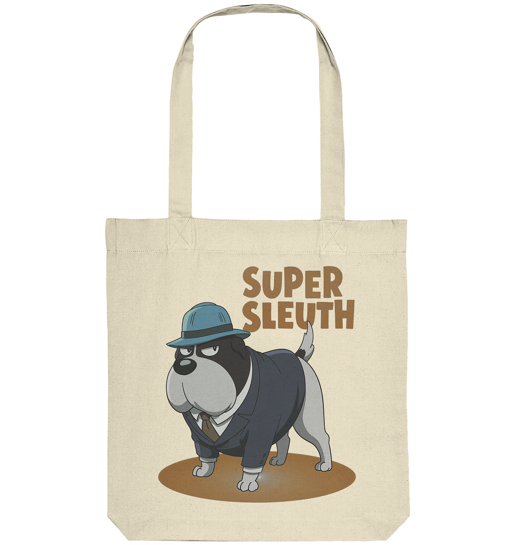 Hund Super Sleuth Detektiv - Organic Tote-Bag