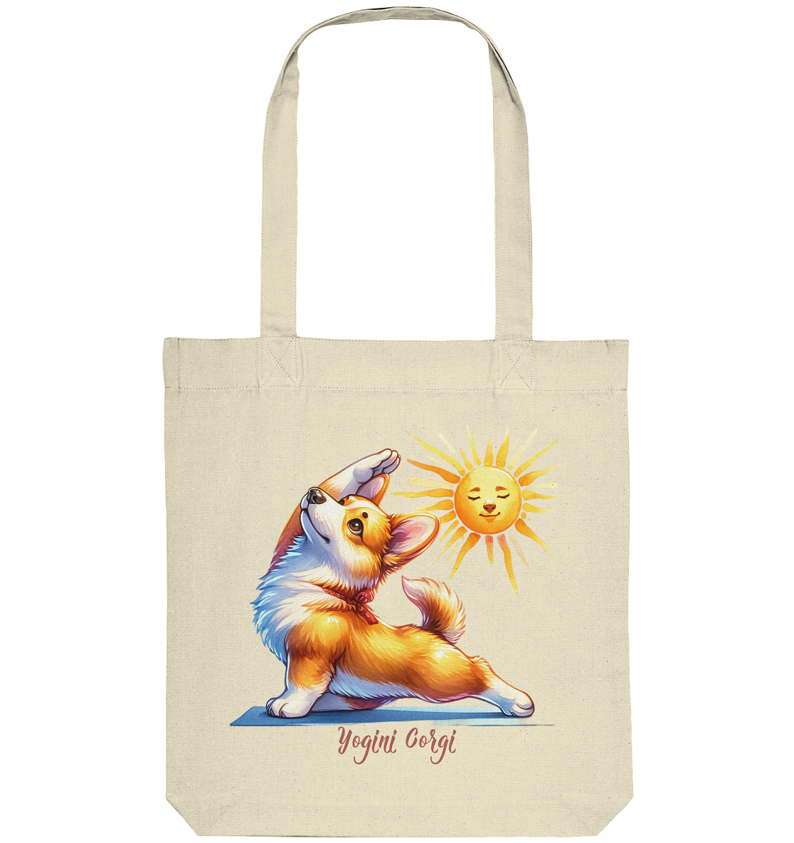 Yoga Corgi Hund yogini Gorgi - personalisierbar - Organic Tote-Bag