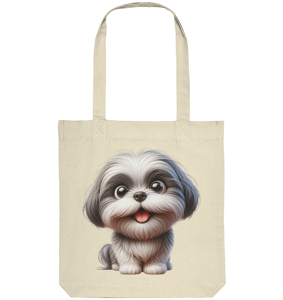 Shih Tzu Cartoon Dog - personalisierbar - Organic Tote-Bag