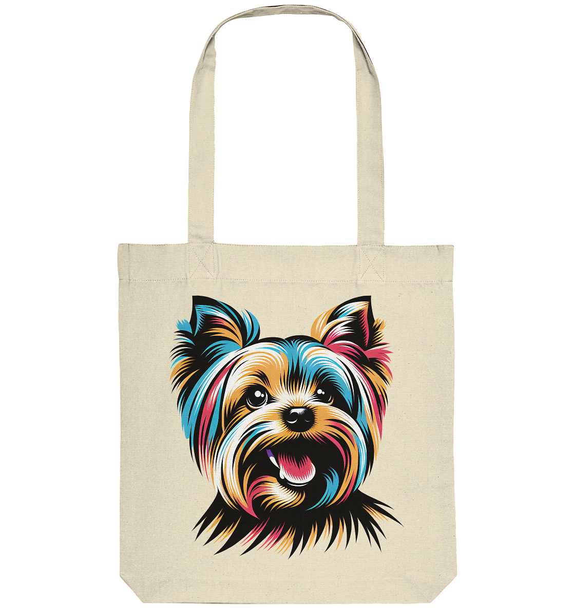 Yorkshire Terrier Pop Art - personalisierbar - Organic Tote-Bag