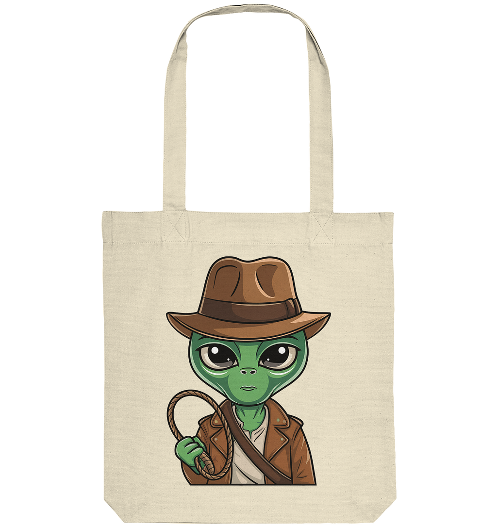 Alien Abenteurer Cartoon - Organic Tote-Bag
