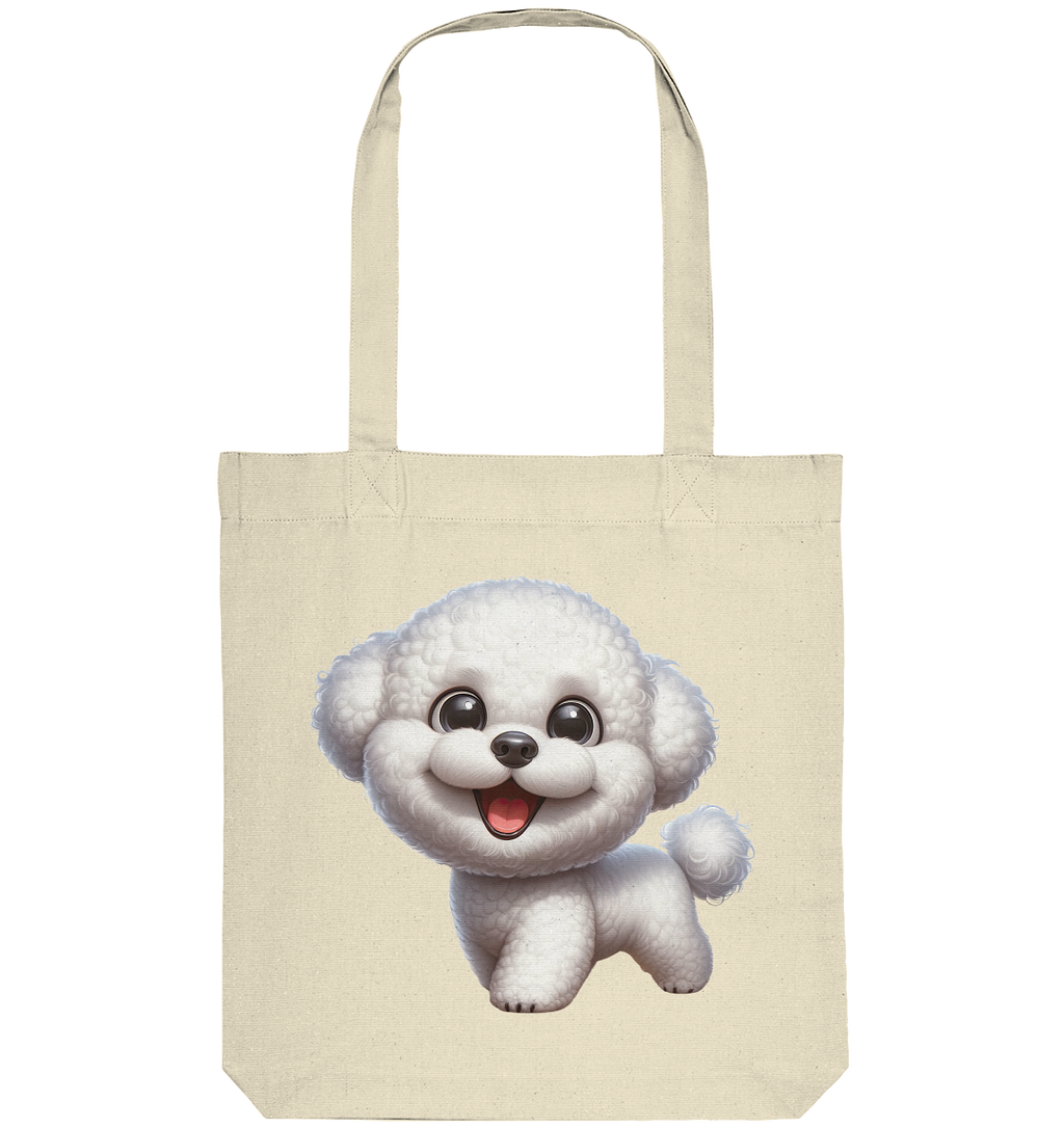Bichon Frisé Cartoon personalisierbar - Organic Tote-Bag