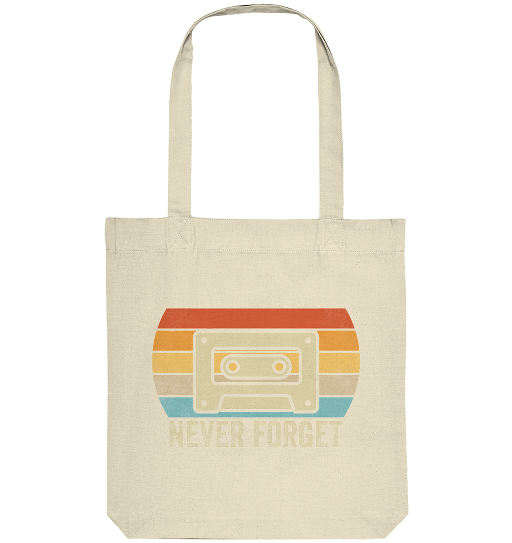 Never Forget Kassette 80's - Organic Tote-Bag