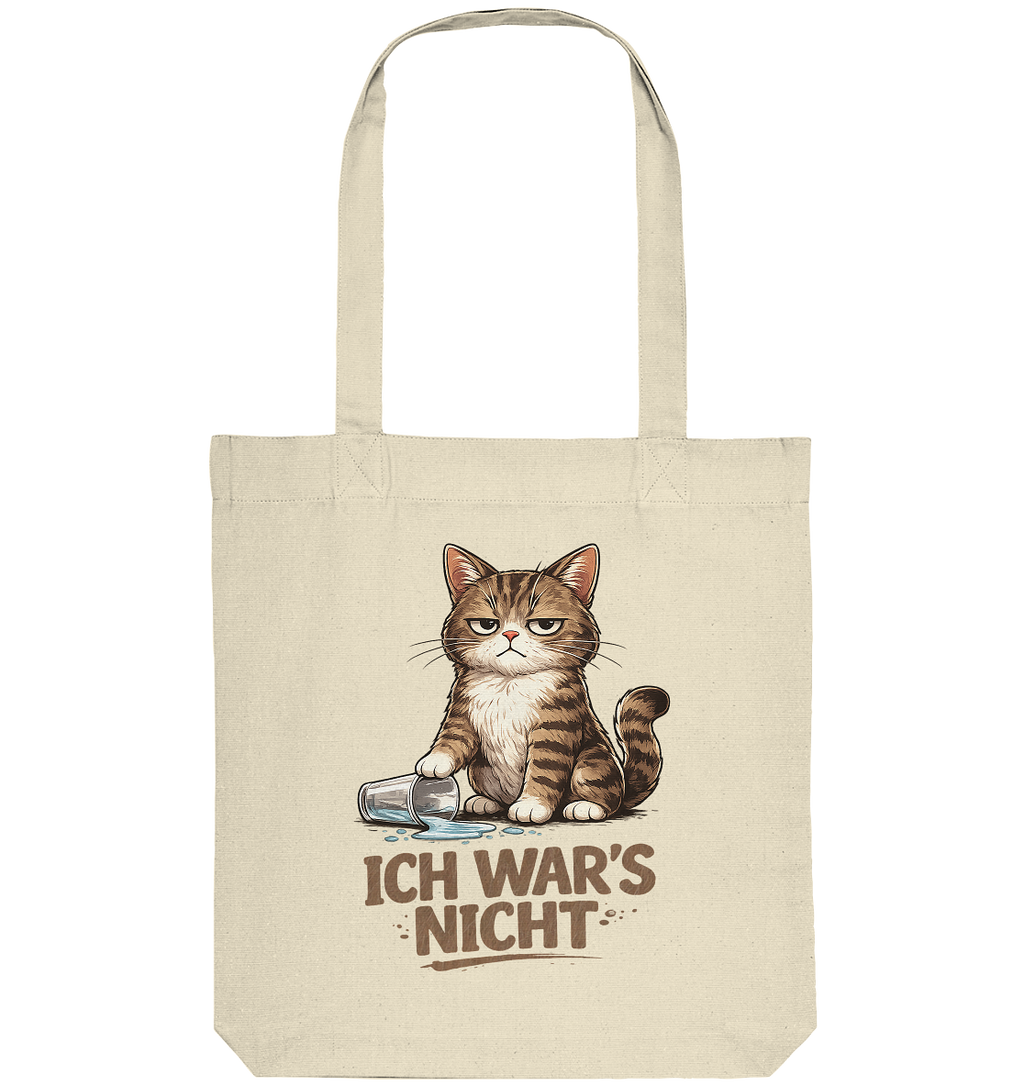 Ich war's nicht... Grumpy Cat Cartoon - Organic Tote-Bag