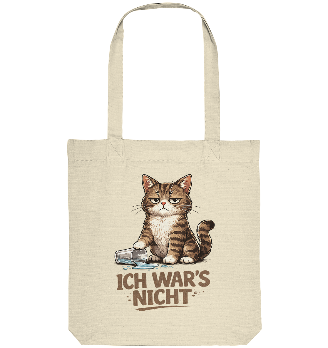 Ich war's nicht... Grumpy Cat Cartoon - Organic Tote-Bag