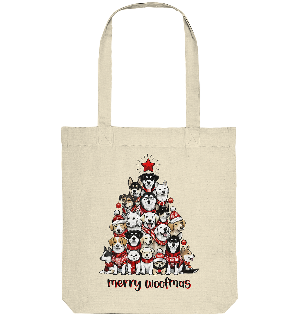 Weihnachten Christmas Hunde Baum Merry Woofmas - Organic Tote-Bag