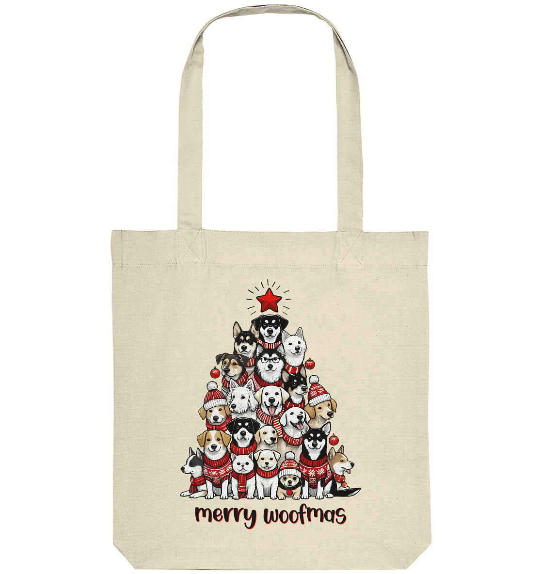Weihnachten Christmas Hunde Baum Merry Woofmas - Organic Tote-Bag