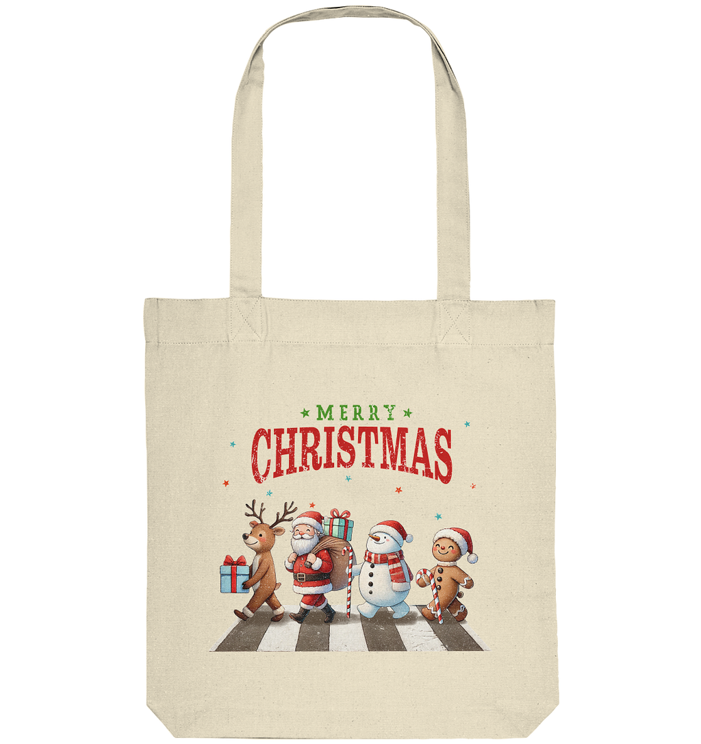 Merry Christmas Zebrastreifen - Organic Tote-Bag