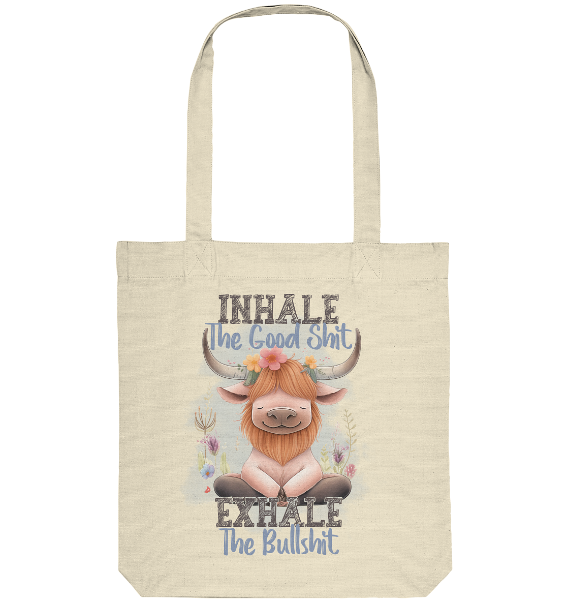 Yoga Highland Kuh - Organic Tote-Bag