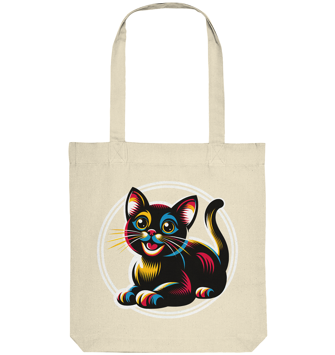 Kätzchen Pop Art - personalisierbar - Organic Tote-Bag